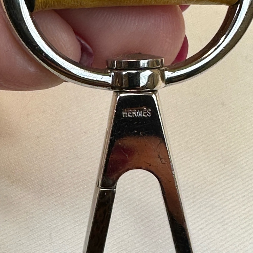 Hermes Evelyne PM Petit Modele Mustard Yellow Palladium HDW Square M 2009 COA - Picture 7 of 17